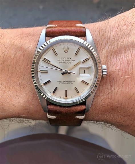 vintage leather strap rolex watches.